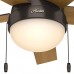 46 inch Contemporary Low Profile Ceiling Fan with Light Kit in Premier Bronze (Refurbished) CC5C92C68